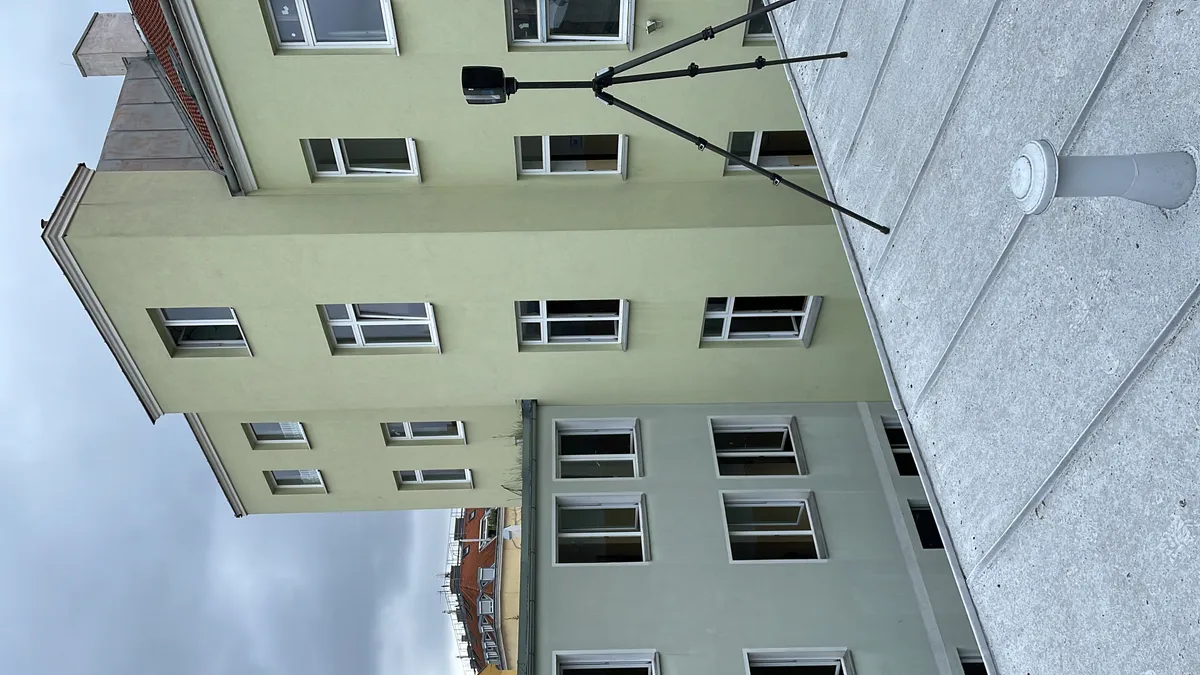 3D-Laserscanning einer Gebäudefassade